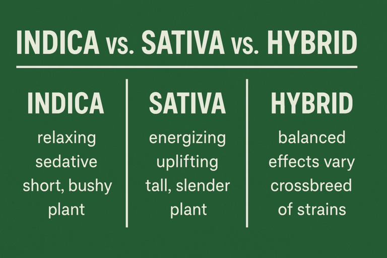 sativa vs indica vs hybrid nice guys delivery
